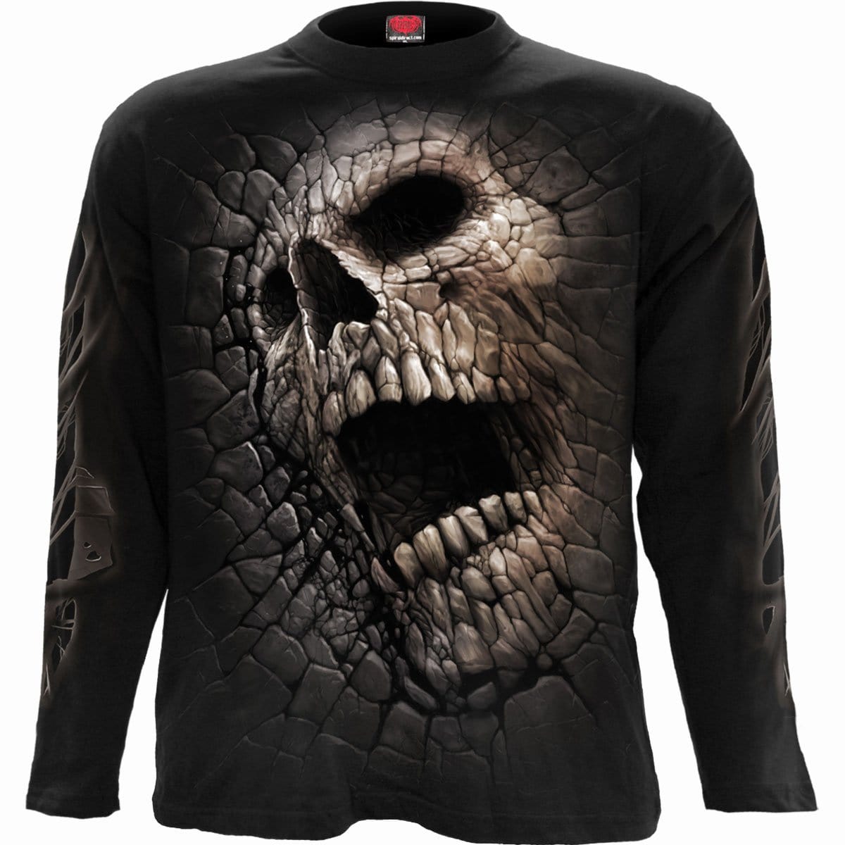 CRACKING UP - Longsleeve T-Shirt Black