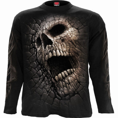CRACKING UP - Longsleeve T-Shirt Black