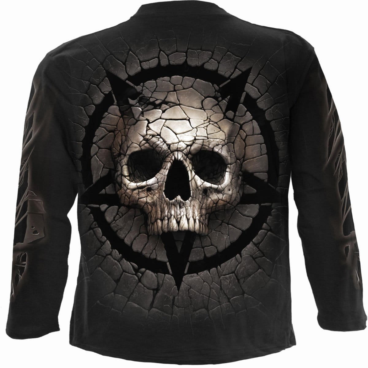 CRACKING UP - Longsleeve T-Shirt Black - Spiral USA