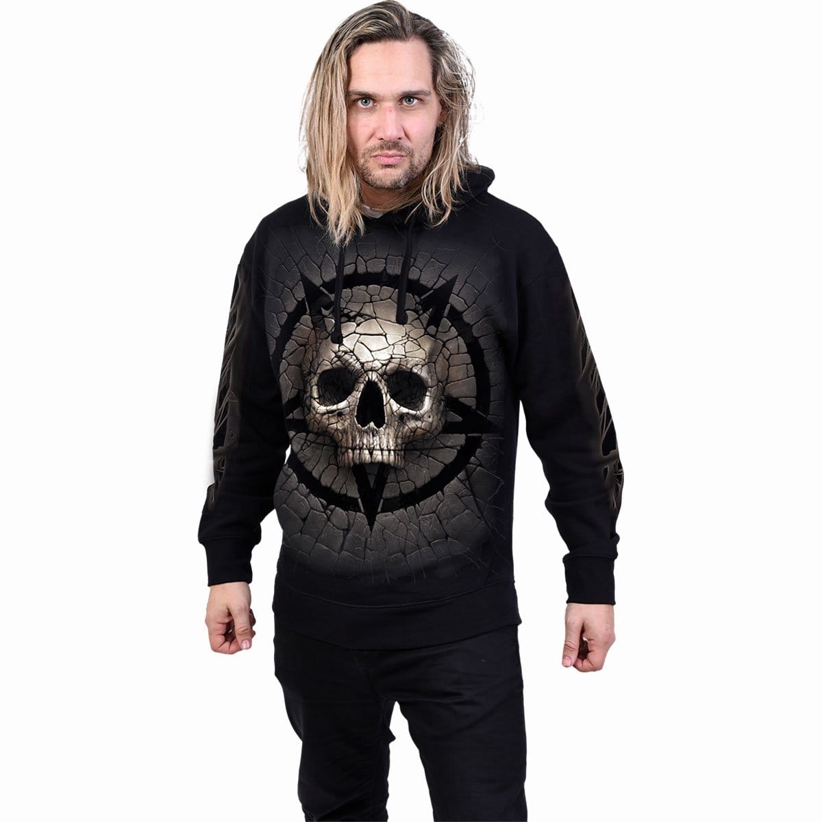 CRACKING UP - Hoody Black - Spiral USA