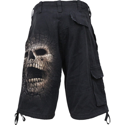 CRACKING UP - Vintage Cargo Shorts Black - Spiral USA