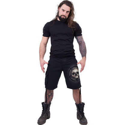 CRACKING UP - Vintage Cargo Shorts Black - Spiral USA