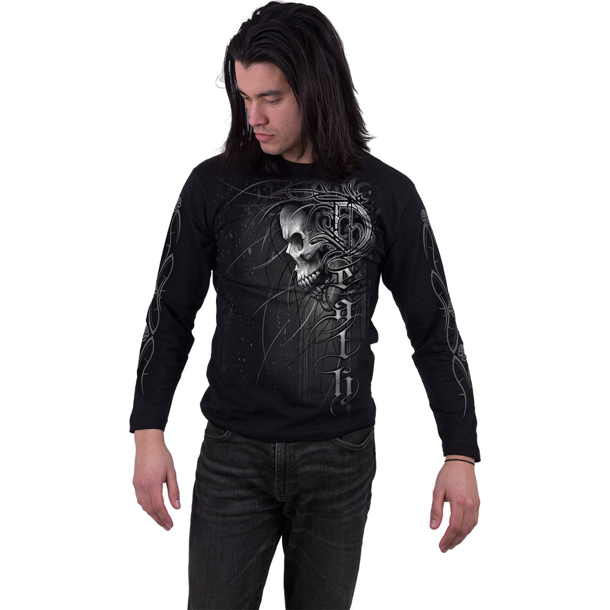 DEATH FOREVER - Longsleeve T-Shirt Black - Spiral USA