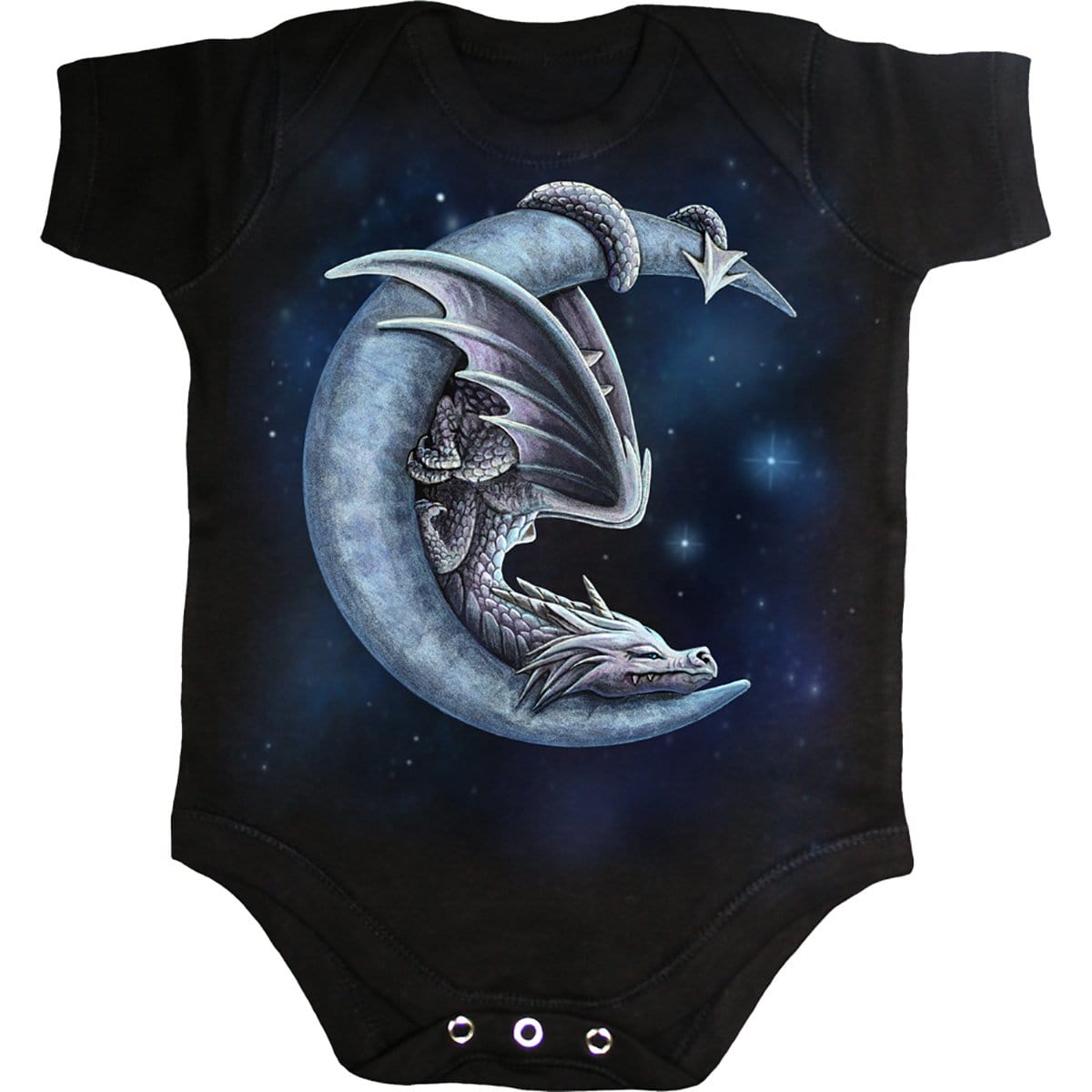 SWEET DREAMS - Baby Sleepsuit Black - Spiral USA