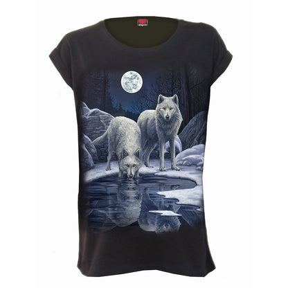 WARRIORS OF WINTER - Turnup Sleeve Loosefit Tee - Spiral USA