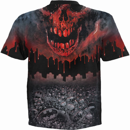 BATMAN - ASYLUM WRAP - Allover T-Shirt Black - Spiral USA