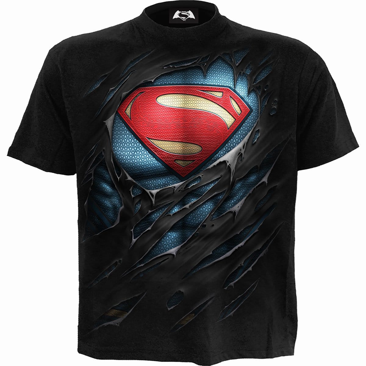 SUPERMAN - RIPPED - T-Shirt Black