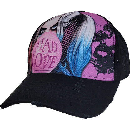 HARLEY QUINN - MAD LOVE - Baseball Caps Distressed with Metal Clasp - Spiral USA