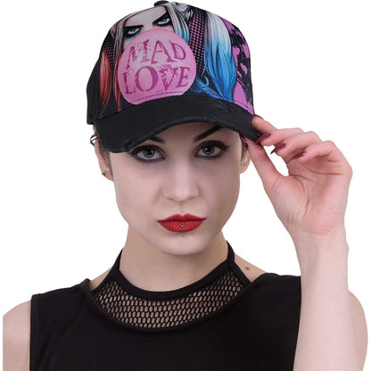 HARLEY QUINN - MAD LOVE - Baseball Caps Distressed with Metal Clasp - Spiral USA