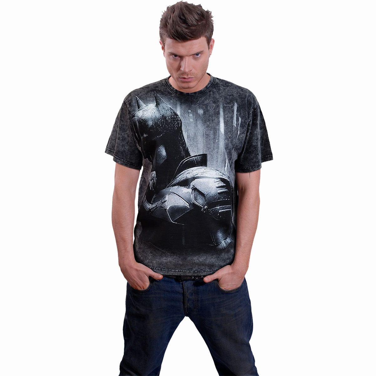 THE BATMAN - ACID RAIN - Acid Wash T-Shirt - Spiral USA