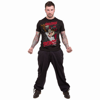 TAZ - UNLEASH THE BEAST - Front Print T-Shirt Black - Spiral USA