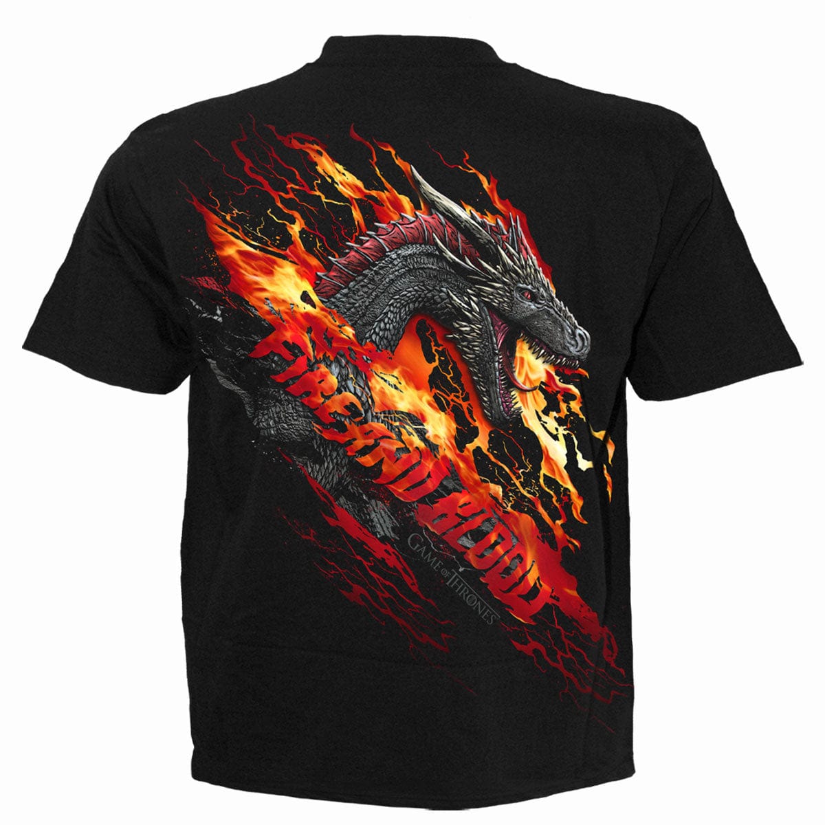 GOT - DRACARYS - T-Shirt Black - Spiral USA