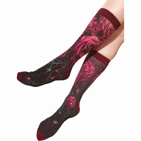BLOOD ROSE - Unisex Printed Socks