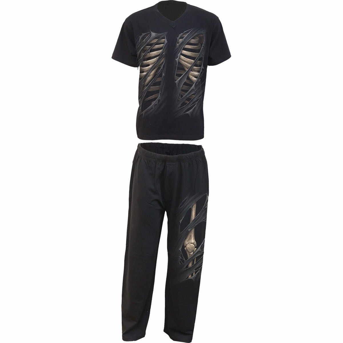 BONE RIPS - 4pc Mens Gothic Pyjama Set