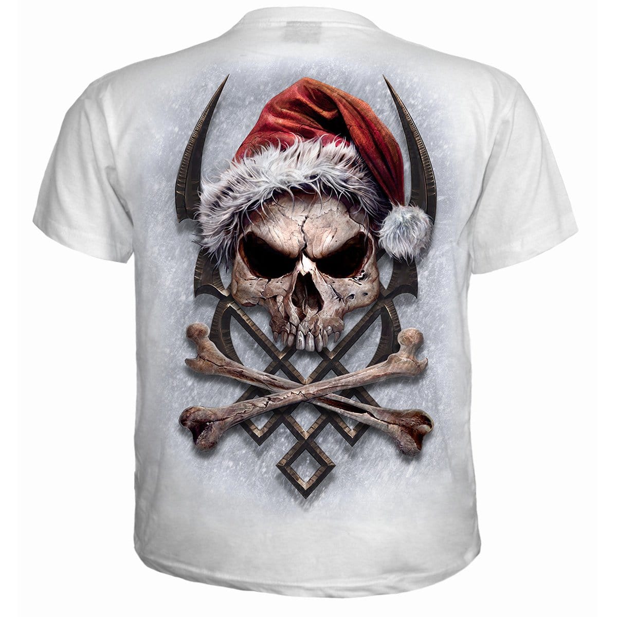 ROCK SANTA - T-Shirt White - Spiral USA