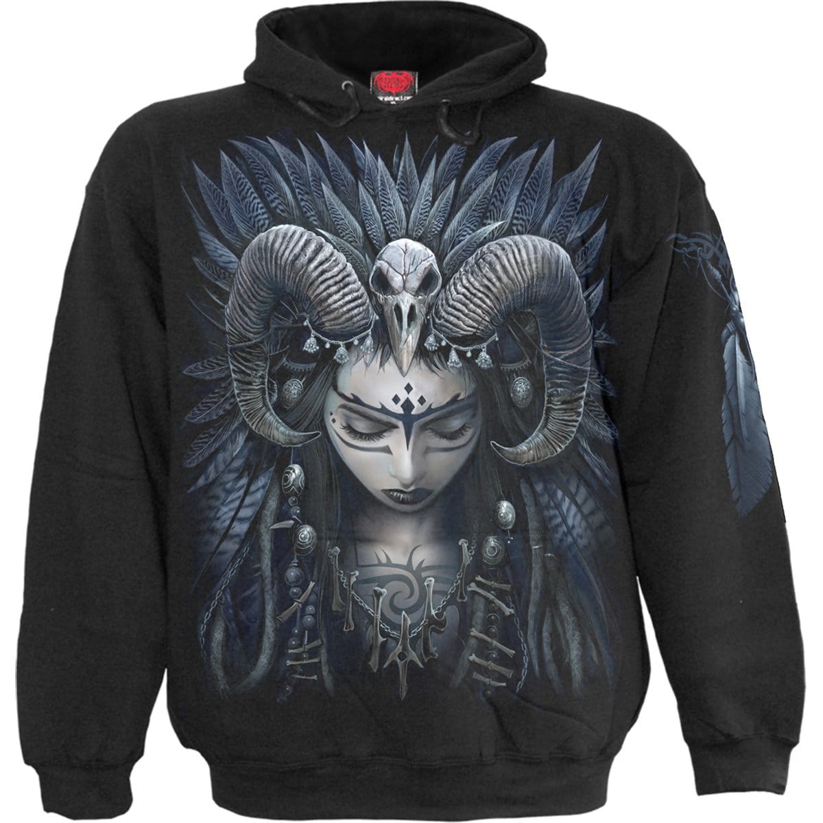 RAVEN QUEEN - Hoody Black - Spiral USA