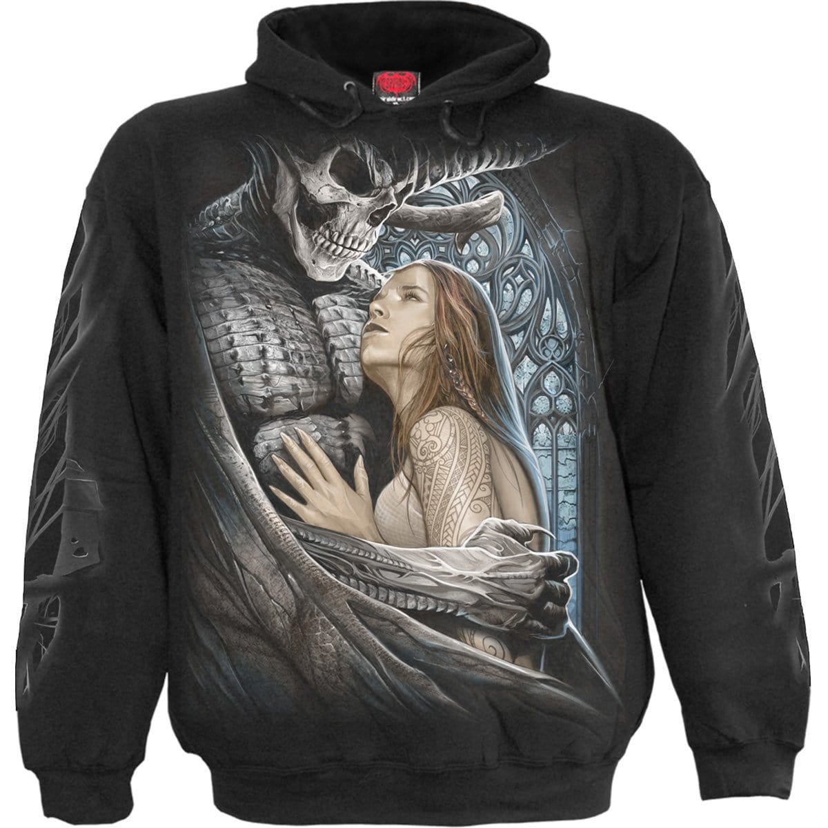 DEVIL BEAUTY - Hoody Black - Spiral USA