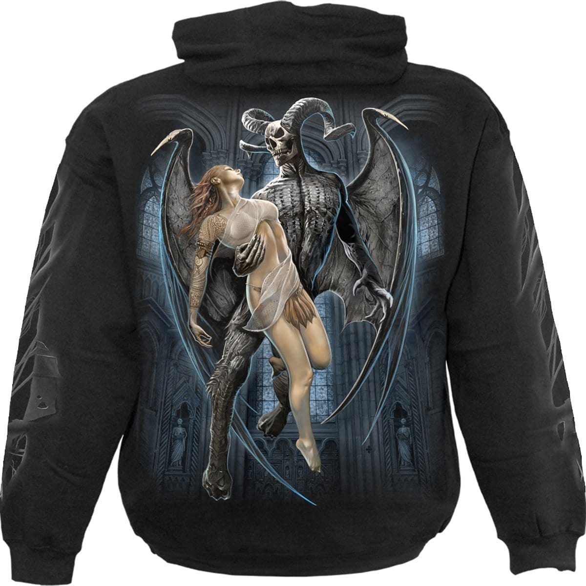 DEVIL BEAUTY - Hoody Black - Spiral USA