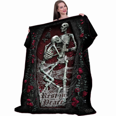 REST IN PEACE - Fleece Blanket with Double Sided Print