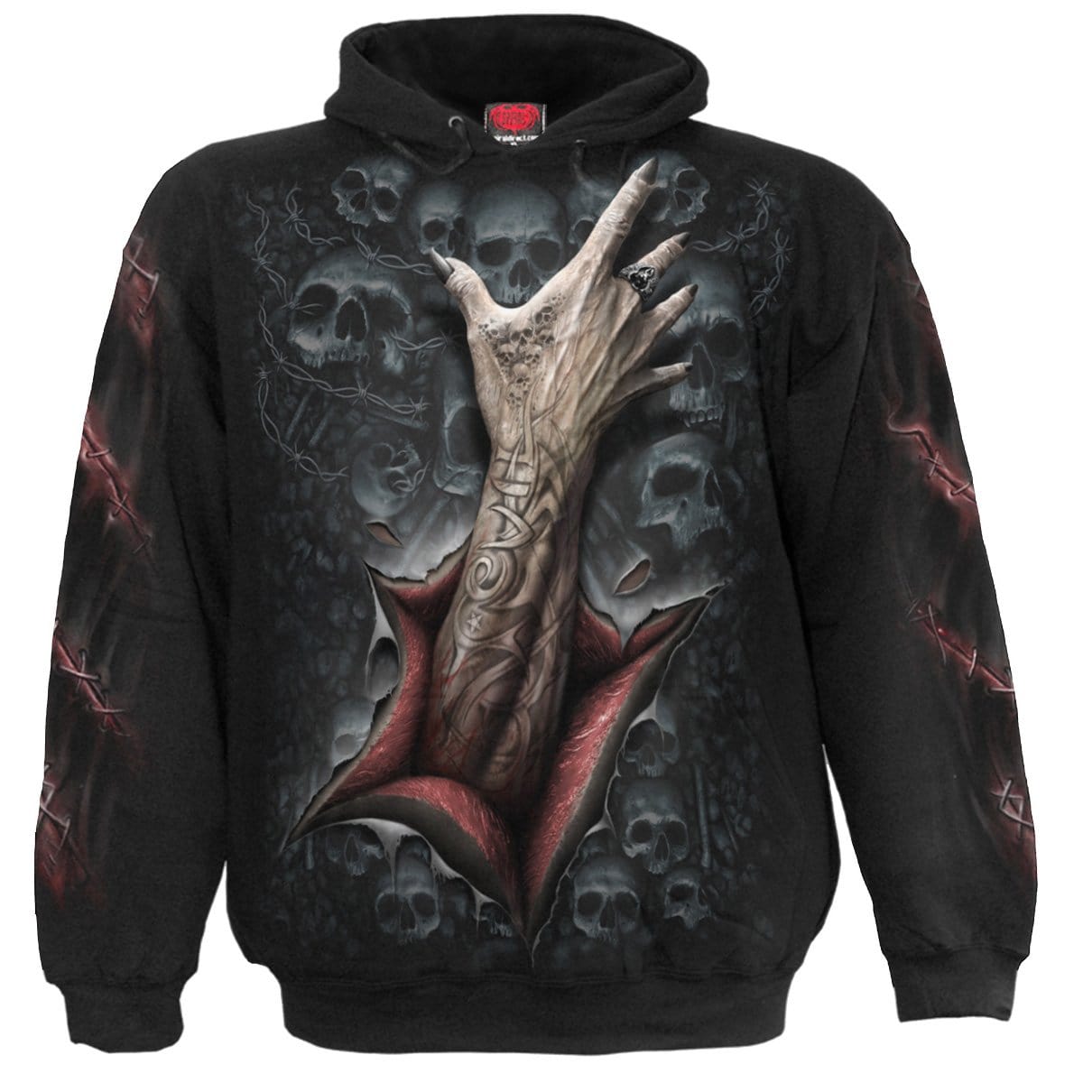 STRANGLER - Hoody Black - Spiral USA