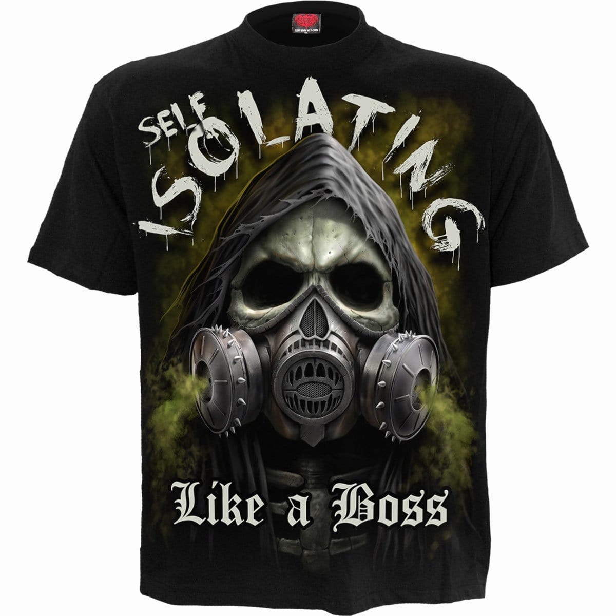 SELF ISOLATION - T-Shirt Black - Spiral USA