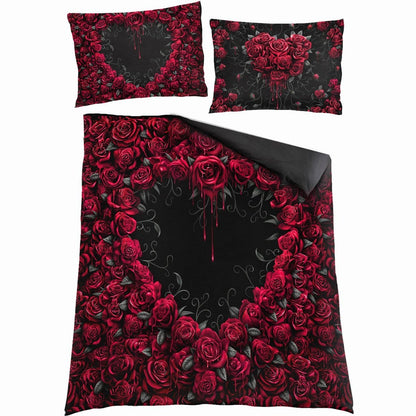 BLEEDING HEART - Double Duvet Cover + UK And EU Pillow case - Spiral USA