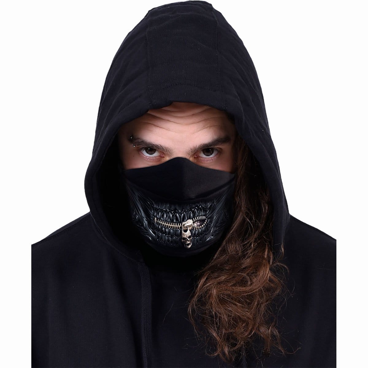 ZIPPED MOUTH - Premium Cotton Fashion Mask with Adjuster - Spiral USA