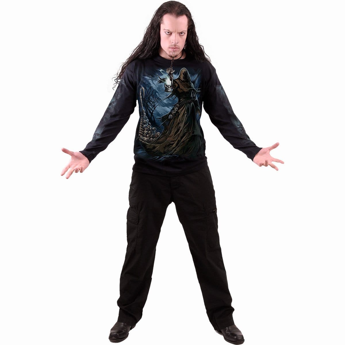 FERRYMAN - Longsleeve T-Shirt Black - Spiral USA