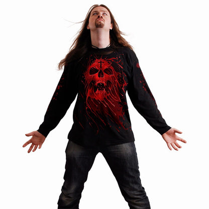 PURE BLOOD - Longsleeve T-Shirt Black - Spiral USA