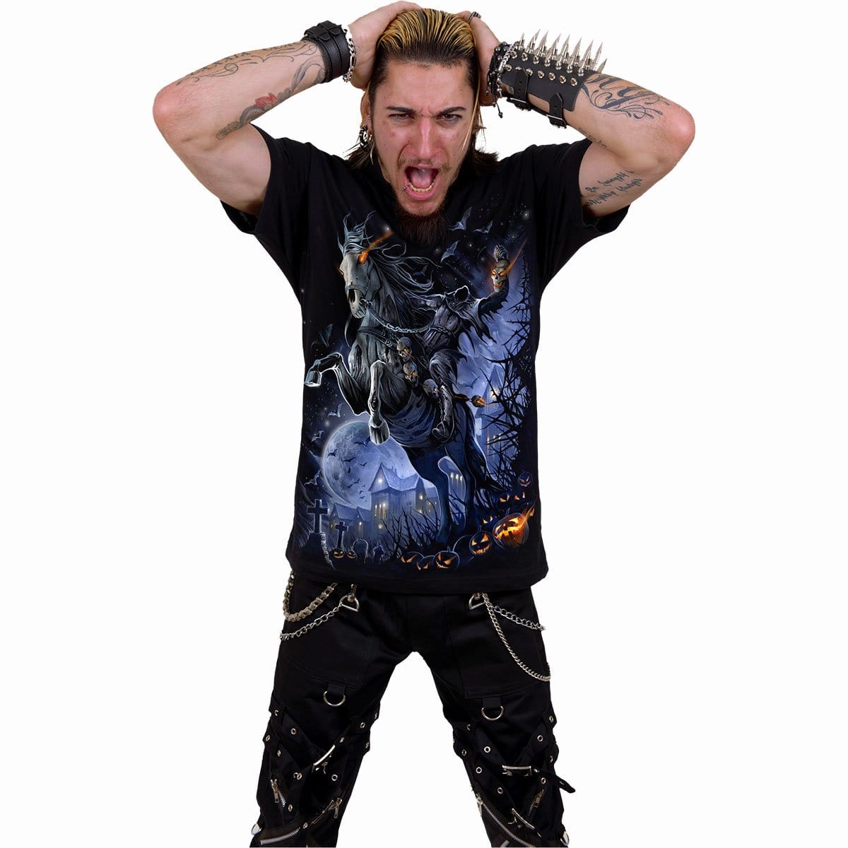 HEADLESS - T-Shirt Black - Spiral USA