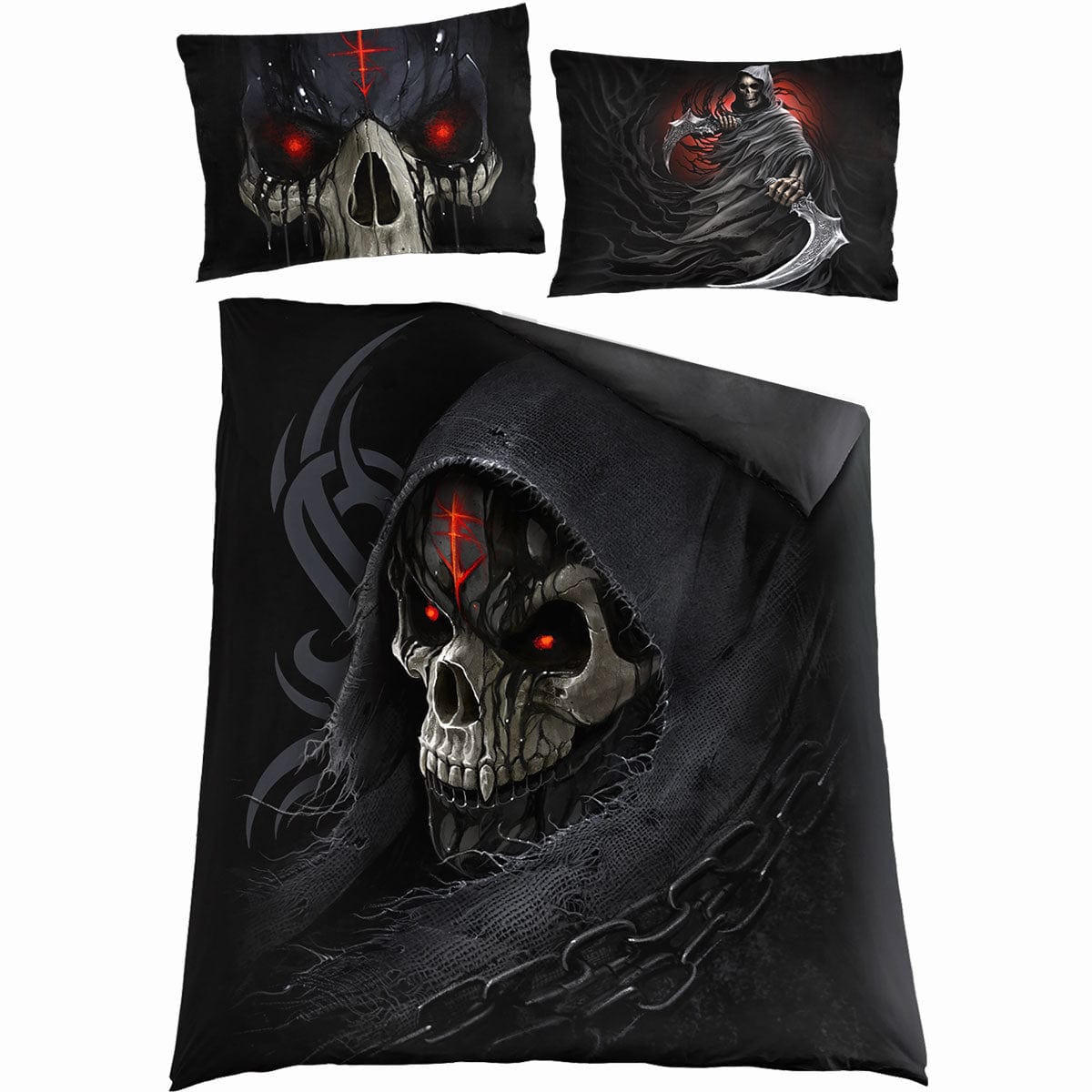 DARK DEATH - Double Duvet Cover + UK And EU Pillow case