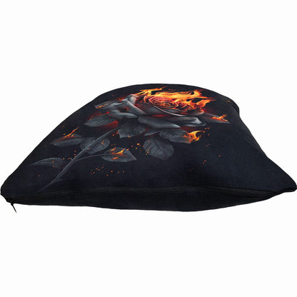 FLAMING ROSE - Square Cushion - Spiral USA