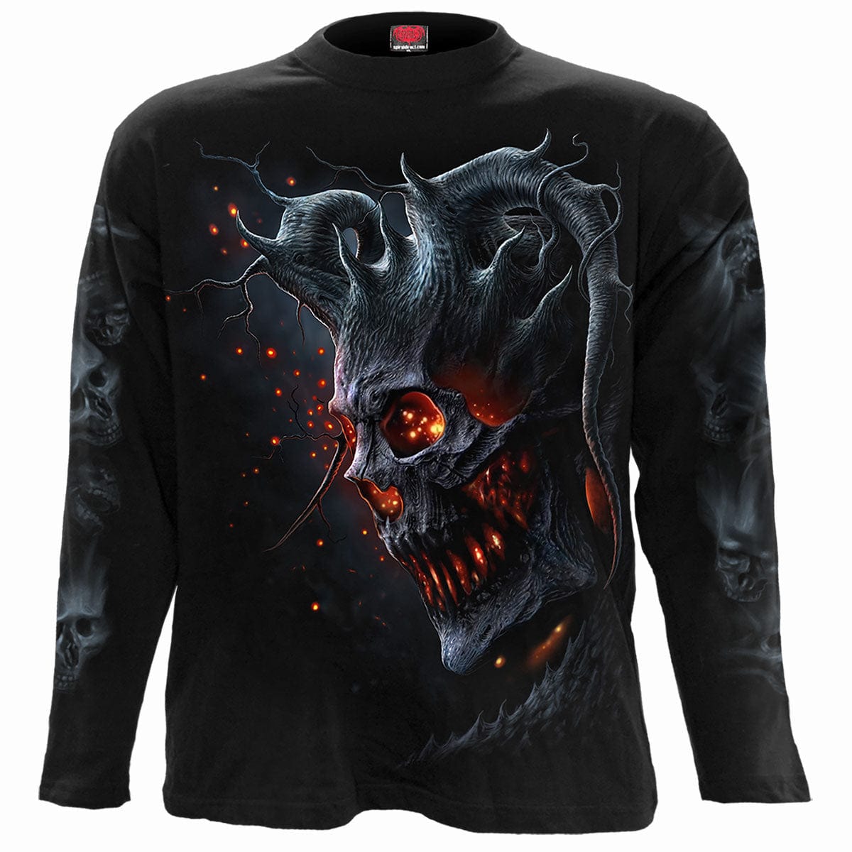 DEATH EMBERS - Longsleeve T-Shirt Black - Spiral USA