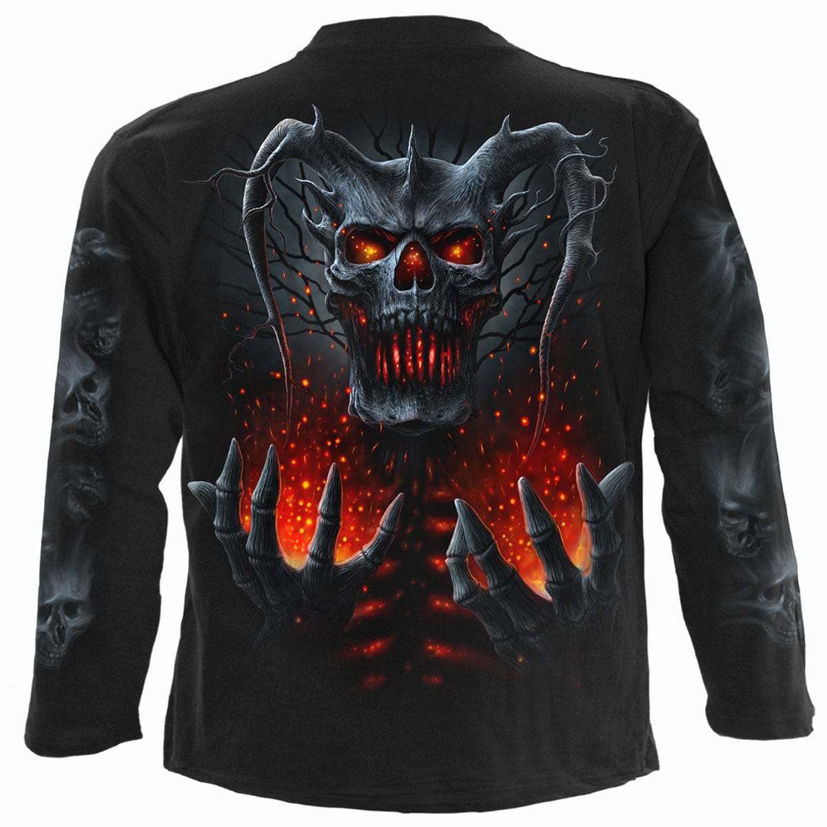 DEATH EMBERS - Longsleeve T-Shirt Black - Spiral USA