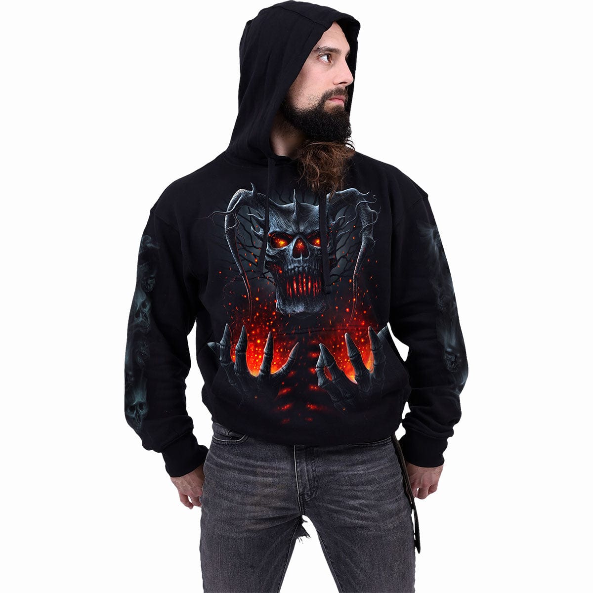 DEATH EMBERS - Hoody Black - Spiral USA