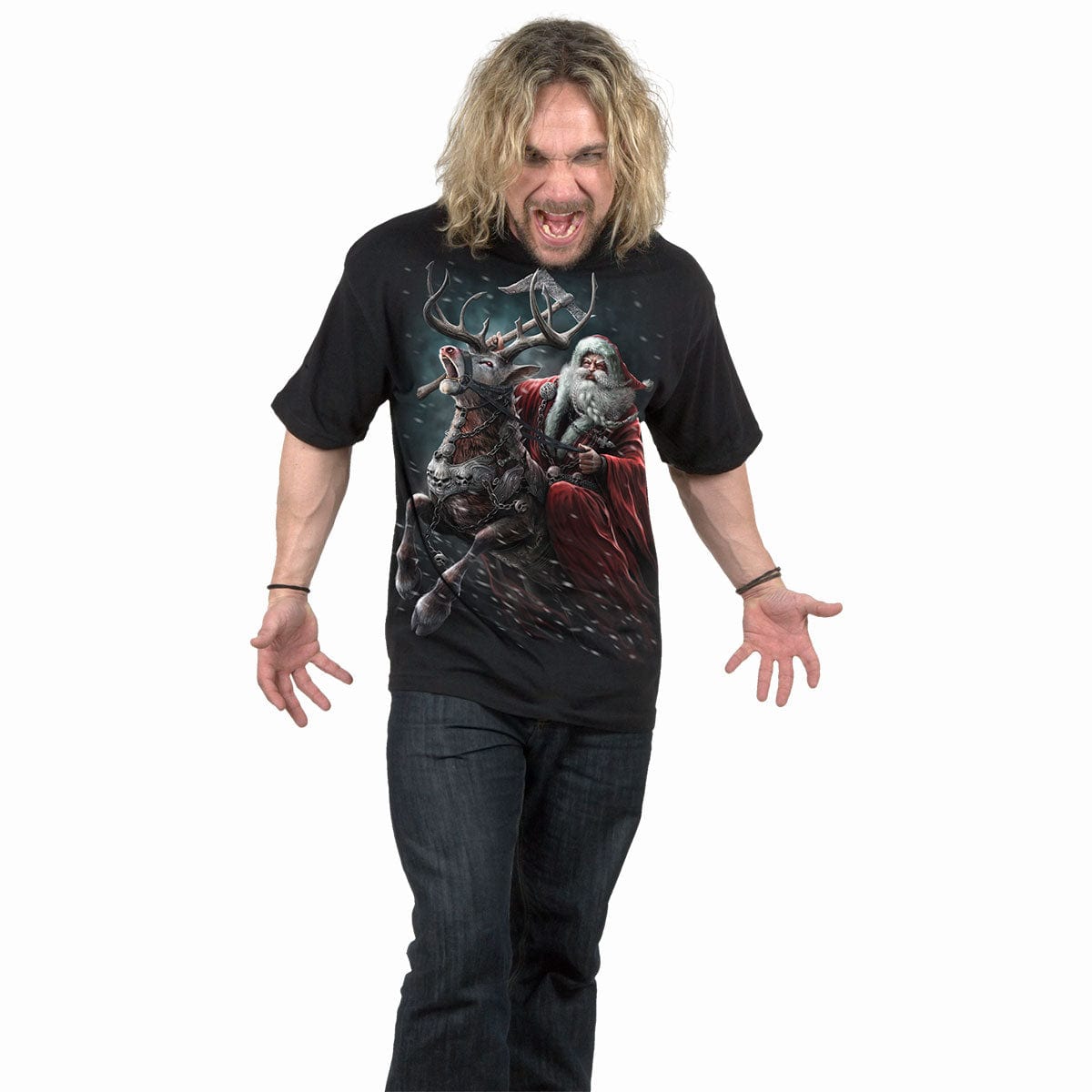 SLEIGHER - T-Shirt Black - Spiral USA