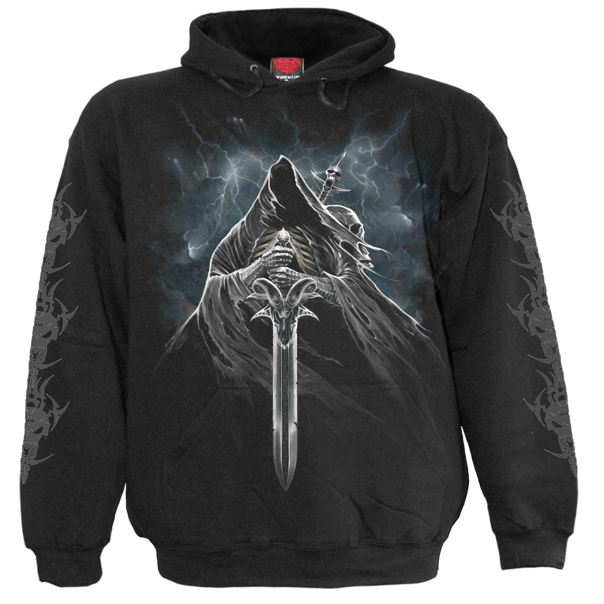 GRIM RIDER - Hoody Black - Spiral USA