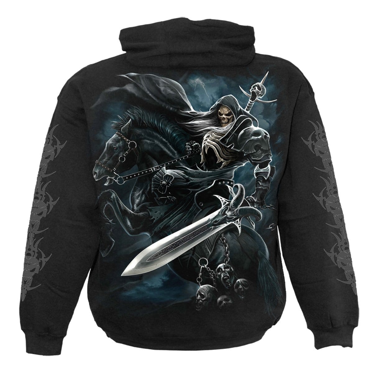 GRIM RIDER - Hoody Black - Spiral USA