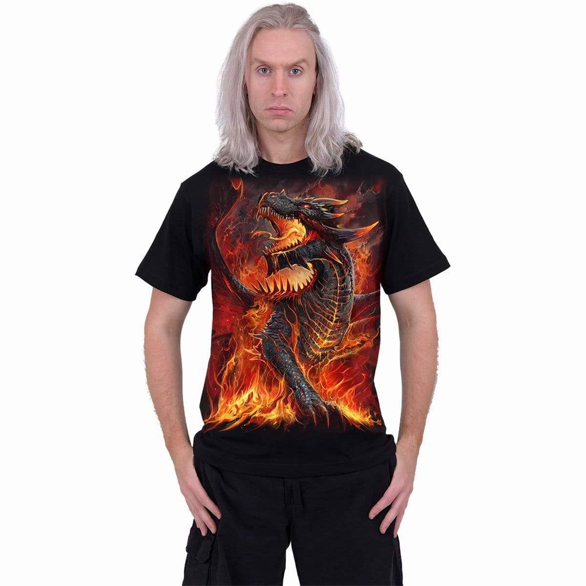 Men's Game of Thrones: House of the Dragon Fire-Breathing Dragon Logo  T-Shirt