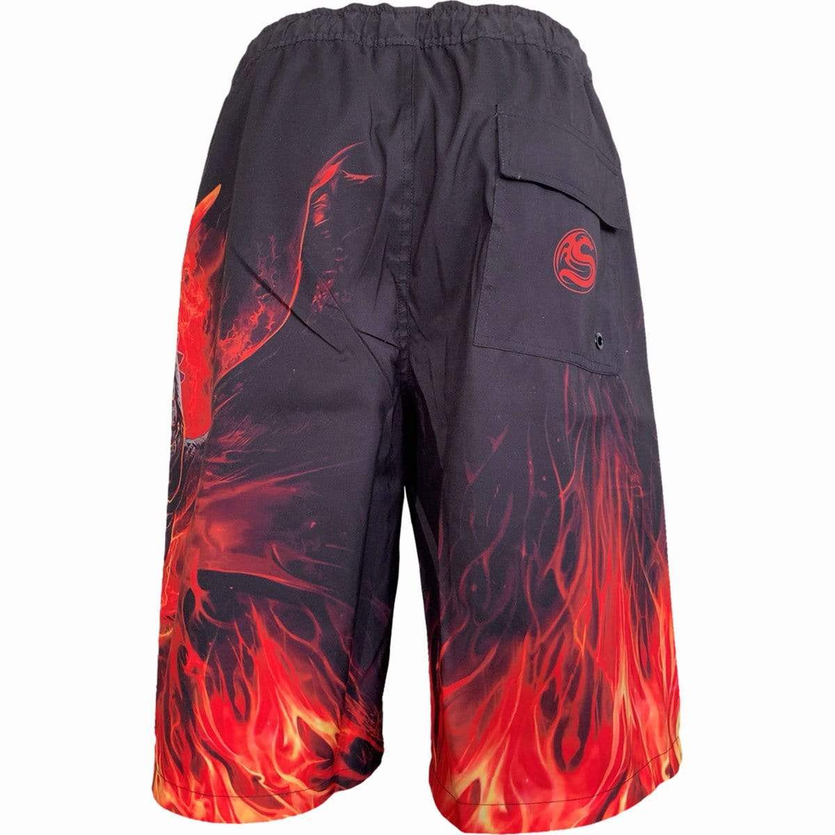 DRACONIS - Allover Swim Shorts Black - Spiral USA