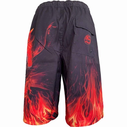DRACONIS - Allover Swim Shorts Black - Spiral USA