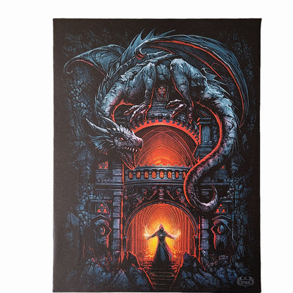 DRAGON'S LAIR - Canvas Poster 25x19cm