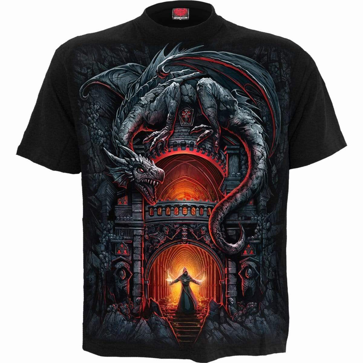 DRAGON'S LAIR - T-Shirt Black - Spiral USA