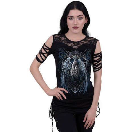 CAGED ANGEL - Lace Shoulder Strap Sleeve