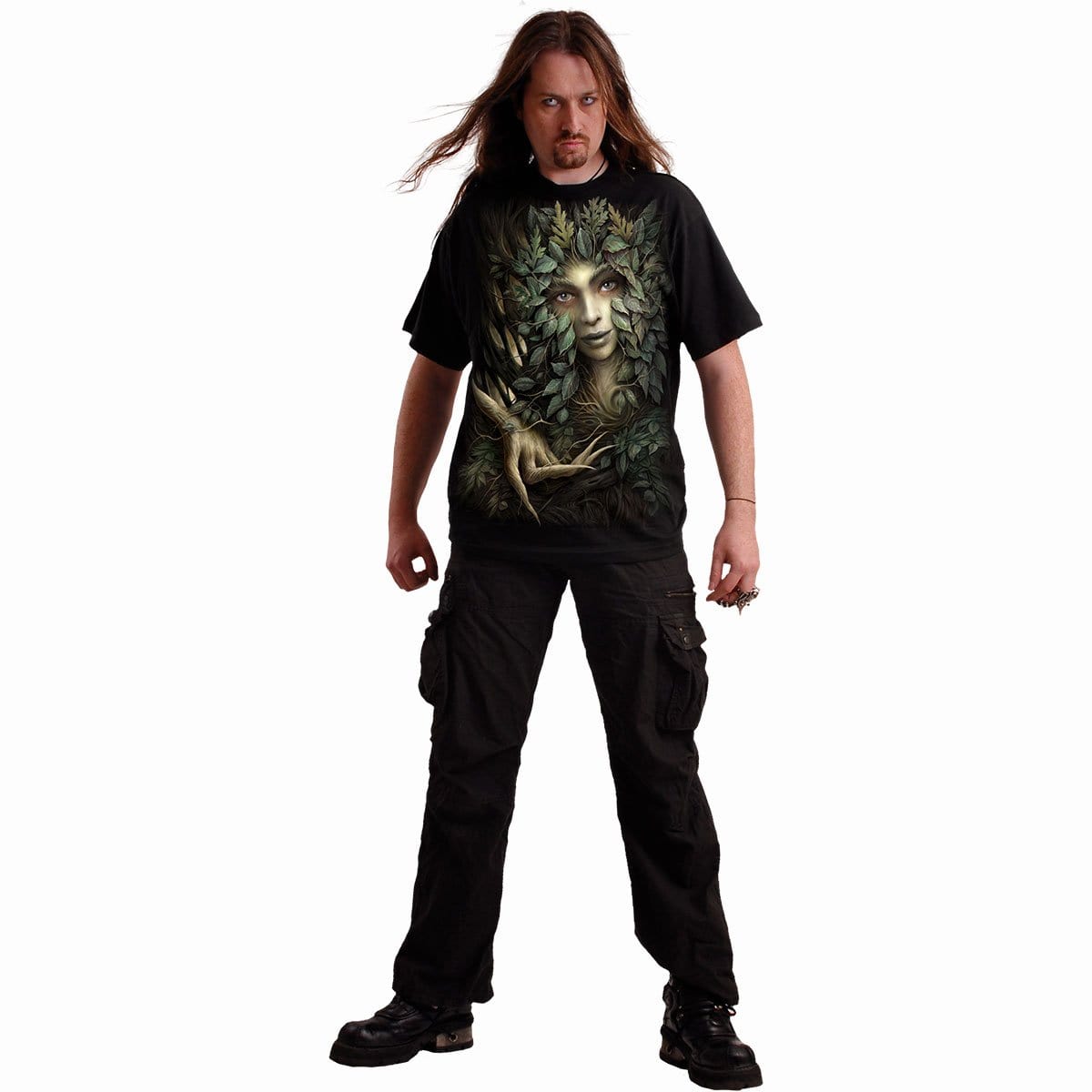 WOODLAND QUEEN - T-Shirt Black - Spiral USA