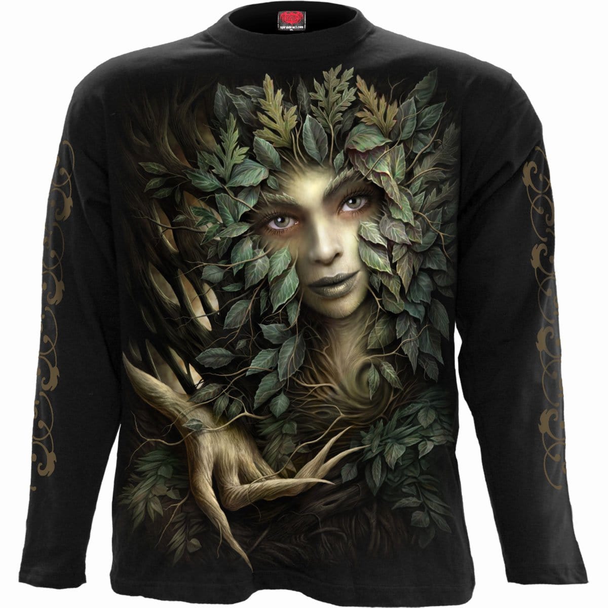 WOODLAND QUEEN - Longsleeve T-Shirt Black