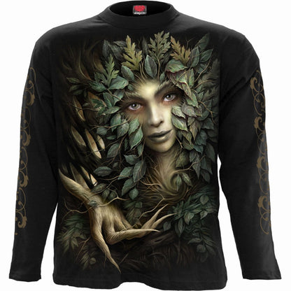 WOODLAND QUEEN - Longsleeve T-Shirt Black