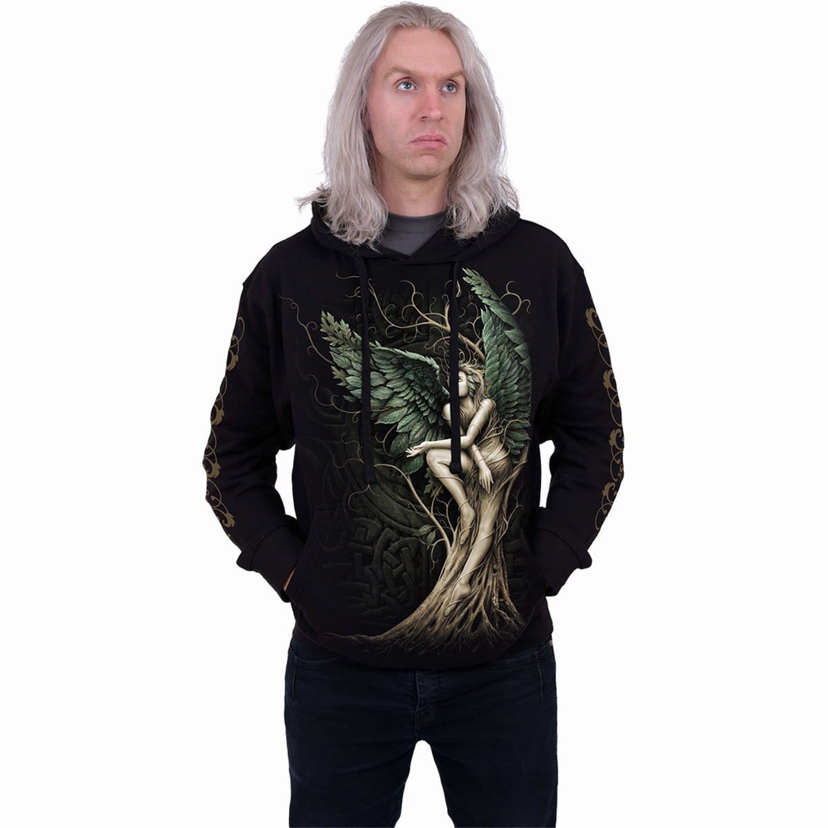 WOODLAND QUEEN - Hoody Black - Spiral USA