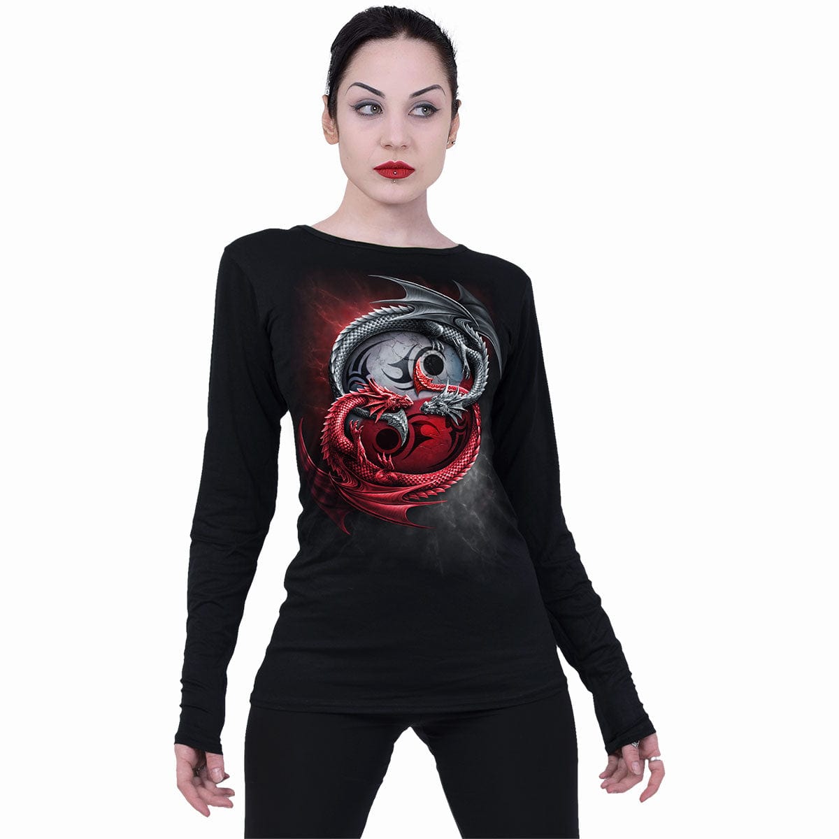 INFINITY DRAGONS - Baggy Top Black - Spiral USA