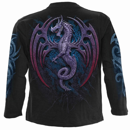 DRAGON BORNE - Longsleeve T-Shirt Black - Spiral USA